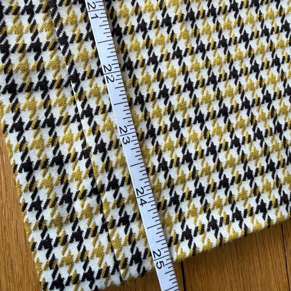 Spanx Perfect Kick Flare Dijon Jacquard Plaid Ponte Pull On Crop Pant Size S - Picture 12 of 16